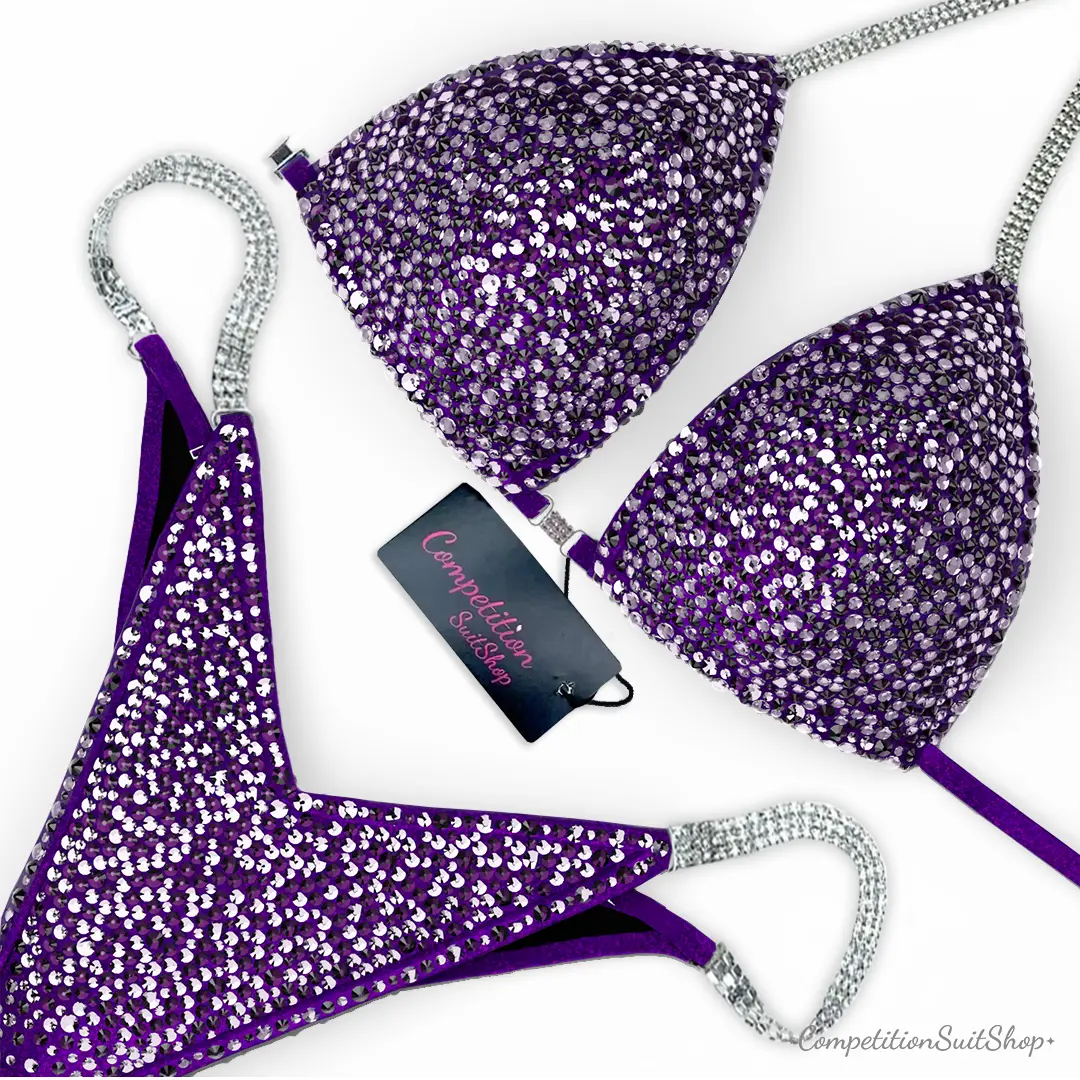 Mulberry Haze Stardust Competition Bikini BM239-1